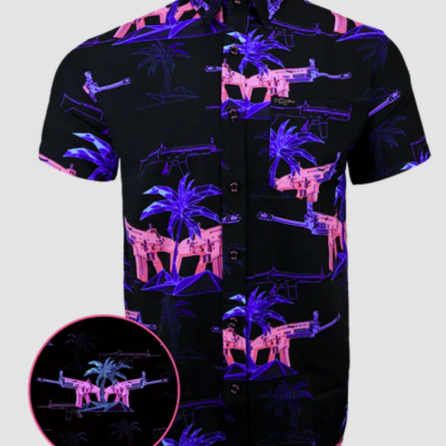 screenshot-2025-08-16-102550__85356.png RETRO RIFLE THE PALM BLACK/PINK BUTTON DOWN