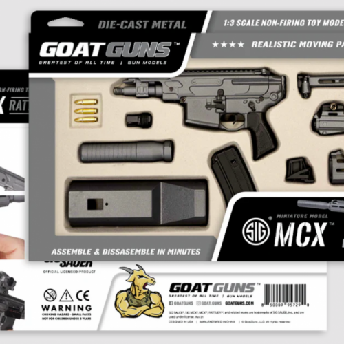 GOAT GUNS MINIATURE SIG SAUER MCX® MODEL - CONCRETE GREY "RATTLER"