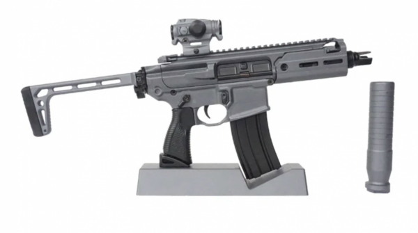 GOAT GUNS MINIATURE SIG SAUER MCX® MODEL - CONCRETE GREY "RATTLER"