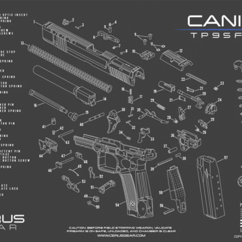 Cerus Gear Cleaning MAT-CANIK TP9 SFX SCHEMATIC -CHARCOAL GRAY/CERUS BLUE