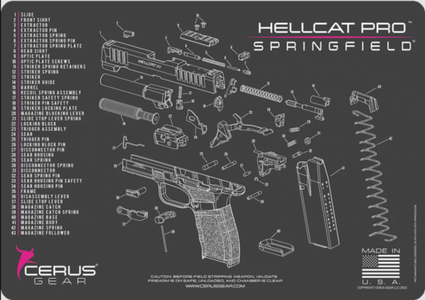 screenshot-2025-09-02-131148__30479.png CERUS GEAR CLEANING MATS SPRINGFIELD HELLCAT PRO SCHEMATIC- CHARCOAL GRAY/PINK