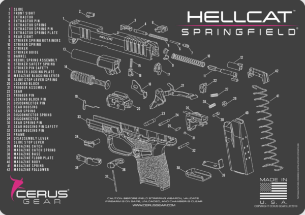 screenshot-2025-09-02-132944__49576.png CERUS GEAR CLEANING MAT SPRINGFIELD HELLCAT SCHEMATIC - CHARCOAL GRAY/PINK