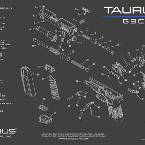 screenshot-2025-09-02-134121__75979.png CERUS GEAR CLEANING MAT TAURUS G3C SCHEMATIC - CHARCOAL GRAY/CERUS BLUE