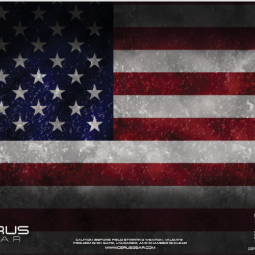CERUS GEAR CLEANING MAT AMERICAN FLAG HANDGUN - FULL COLOR
