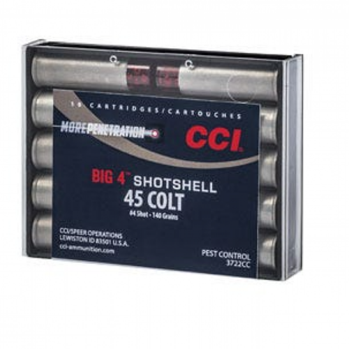 CCI Ammunition Big 4 Shotshell  45 Colt (LC) Shotshell #4 Shot 10 Bx - 3722CC