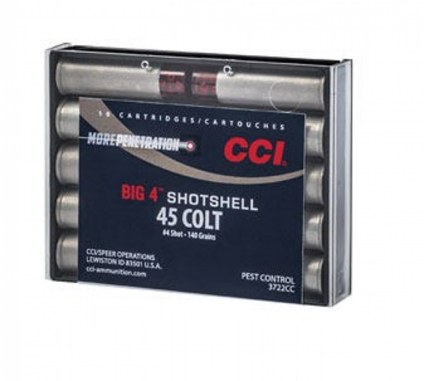 CCI Ammunition Big 4 Shotshell  45 Colt (LC) Shotshell #4 Shot 10 Bx - 3722CC