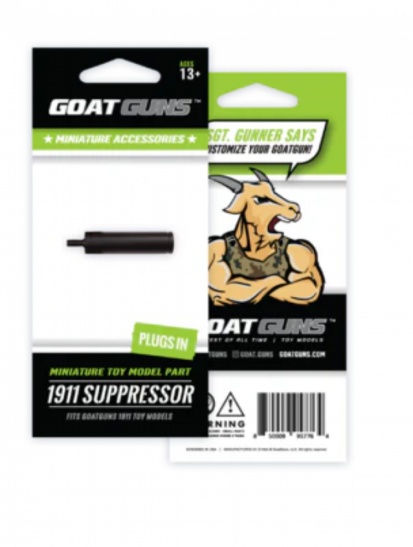 Goat Guns Miniature Accessories 1911 Suppressor