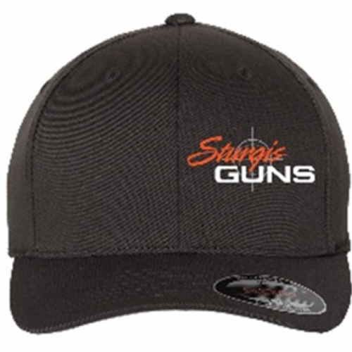 STURGIS GUNS FLEX FIT BLACK LOGO HAT