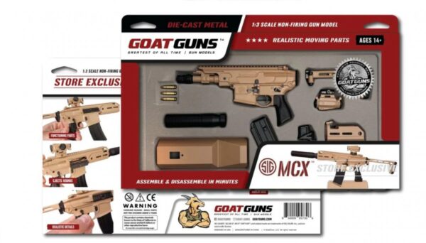 GoatGuns 1/3 Scale Die Cast SIG Sauer MCX Model Rattler Coyote MCX-COYOTE