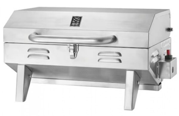 Master Forge Stainless Steel Portable Gas Grill 198-Sq in Portable Gas Grill