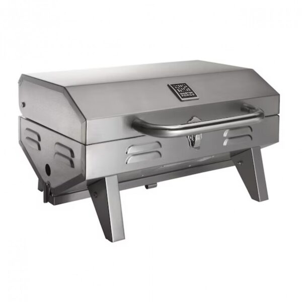 Master Forge Stainless Steel Portable Gas Grill 198-Sq in Portable Gas Grill